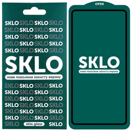 Защитное стекло SKLO 5D (full glue) для Xiaomi Mi 11 Lite Чорний (22005)