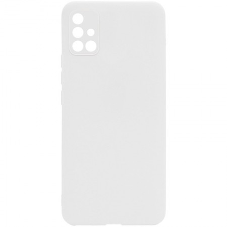 Силиконовый чехол Candy Full Camera для Samsung Galaxy A51 Белый (20328)