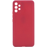 Силиконовый чехол Candy Full Camera для Samsung Galaxy A72 4G / A72 5G Красный (20368)
