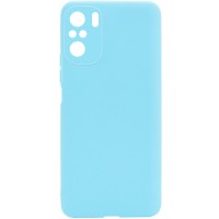 Силиконовый чехол Candy Full Camera для Xiaomi Redmi Note 10 Бірюзовий (20389)