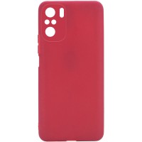 Силиконовый чехол Candy Full Camera для Xiaomi Redmi Note 10 Красный (20392)