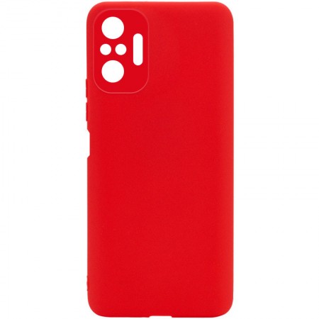 Силиконовый чехол Candy Full Camera для Xiaomi Redmi Note 10 Pro Красный (20405)