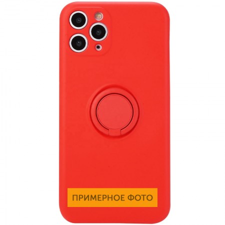 Чехол TPU Candy Ring Full Camera для Samsung Galaxy A72 4G / A72 5G Красный (20964)