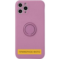 Чехол TPU Candy Ring Full Camera для Oppo A15s / A15 Лиловый (20945)