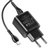 МЗП HOCO N6 QC3.0 (2USB/3A) + USB - Type-C Чорний (33027)
