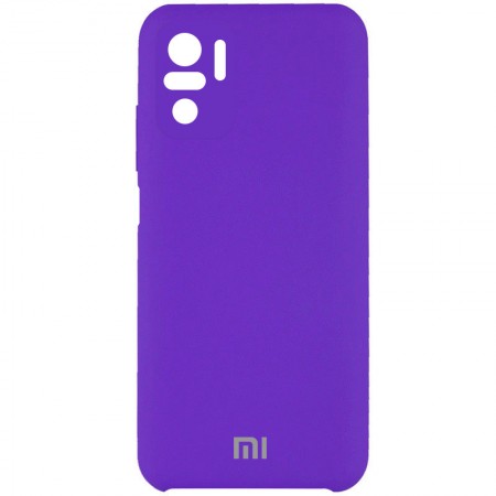 Чехол Silicone Cover Full Camera (AAA) для Xiaomi Redmi Note 10 / Note 10s Фиолетовый (21078)