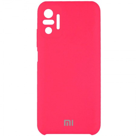 Чехол Silicone Cover Full Camera (AAA) для Xiaomi Redmi Note 10 Pro Рожевий (21090)