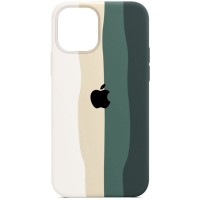 Чехол Silicone case Full Rainbow для Apple iPhone 11 (6.1'') Белый (22736)