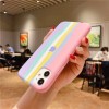 Чехол Silicone case Full Rainbow для Apple iPhone 11 (6.1'') Розовый (22737)