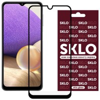 Защитное стекло SKLO 3D (full glue) для Samsung Galaxy A22 4G / M32 Чорний (22751)