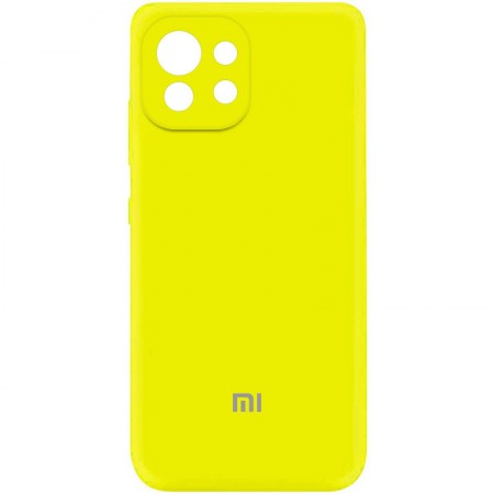 Чехол Silicone Cover My Color Full Camera (A) для Xiaomi Mi 11 Lite Жовтий (21626)