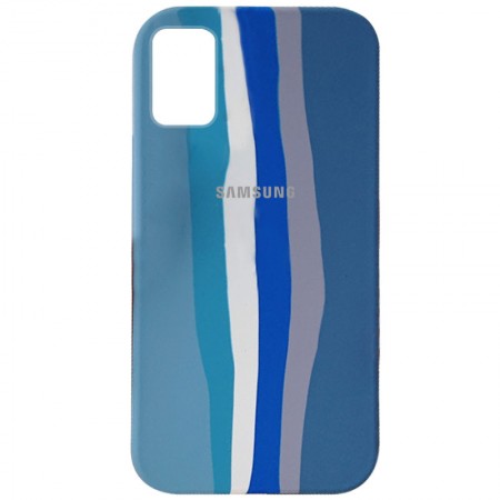 Чехол Silicone Cover Full Rainbow для Samsung Galaxy A31 Блакитний (23536)