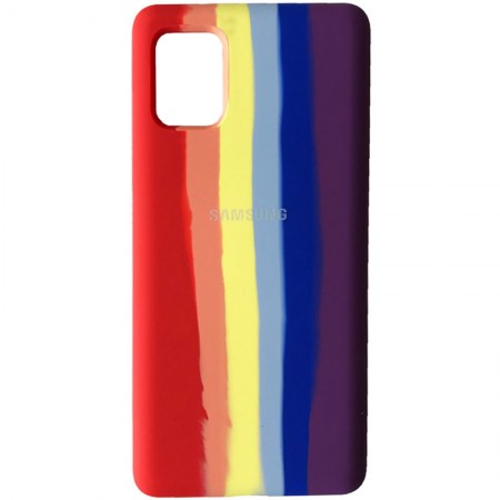 Чехол Silicone Cover Full Rainbow для Samsung Galaxy A51 З малюнком (23542)