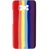 Чехол Silicone Cover Full Rainbow для Xiaomi Poco X3 NFC / Poco X3 Pro С рисунком (23558)