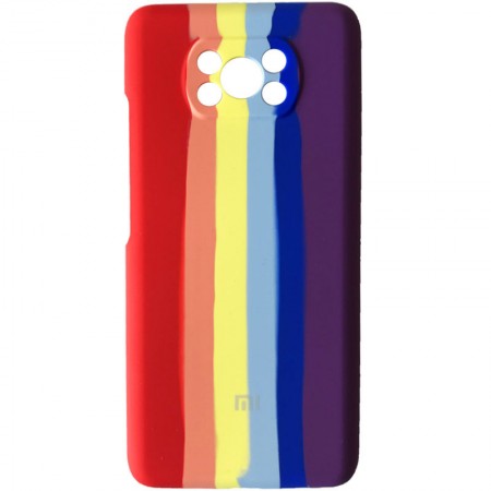 Чехол Silicone Cover Full Rainbow для Xiaomi Poco X3 NFC / Poco X3 Pro С рисунком (23558)