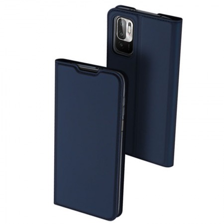 Чехол-книжка Dux Ducis с карманом для визиток для Xiaomi Redmi Note 10 5G / Poco M3 Pro Синій (21640)
