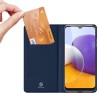 Чехол-книжка Dux Ducis с карманом для визиток для Samsung Galaxy A22 4G Синий (21643)