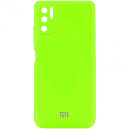 Чехол Silicone Cover My Color Full Camera (A) для Xiaomi Redmi Note 10 5G / Poco M3 Pro Салатовий (21696)