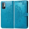 Кожаный чехол (книжка) Art Case с визитницей для Xiaomi Redmi Note 10 5G / Poco M3 Pro Синій (21840)