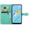 Кожаный чехол (книжка) Art Case с визитницей для Oppo A54 4G Бирюзовый (31031)