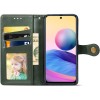 Кожаный чехол книжка GETMAN Gallant (PU) для Xiaomi Redmi Note 10 5G / Poco M3 Pro Зелёный (21868)