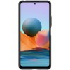 Карбоновая накладка Nillkin Camshield (шторка на камеру) для Xiaomi Redmi Note 10 Pro / 10 Pro Max Черный (22022)