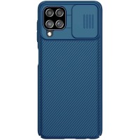 Карбоновая накладка Nillkin Camshield (шторка на камеру) для Samsung Galaxy A22 4G / M32 Синій (23708)