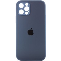 TPU+Glass чехол Matte Candy Full camera для Apple iPhone 12 Pro (6.1'') Синий (22203)