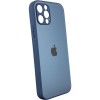 TPU+Glass чехол Matte Candy Full camera для Apple iPhone 12 Pro (6.1'') Синій (22203)