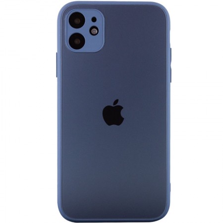 TPU+Glass чехол Matte Candy Full camera для Apple iPhone 11 (6.1'') Синий (22211)
