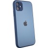 TPU+Glass чехол Matte Candy Full camera для Apple iPhone 11 (6.1'') Синій (22211)
