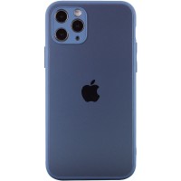 TPU+Glass чехол Matte Candy Full camera для Apple iPhone 11 Pro Max (6.5'') Синий (22221)