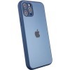 TPU+Glass чехол Matte Candy Full camera для Apple iPhone 11 Pro Max (6.5'') Синій (22221)