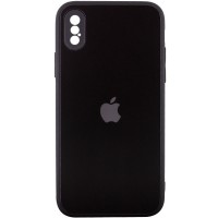 TPU+Glass чехол Matte Candy Full camera для Apple iPhone X / XS (5.8'') Черный (22237)