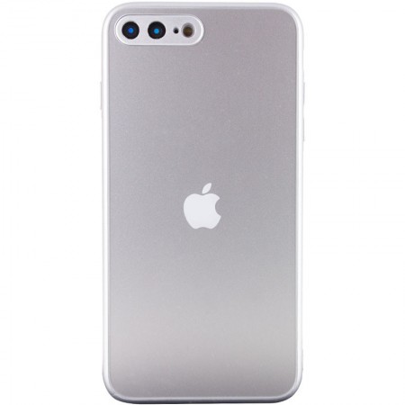 TPU+Glass чехол Matte Candy Full camera для Apple iPhone 7 plus / 8 plus (5.5'') Білий (22423)