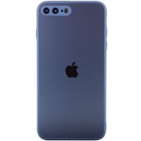 TPU+Glass чехол Matte Candy Full camera для Apple iPhone 7 plus / 8 plus (5.5'') Синий (22255)