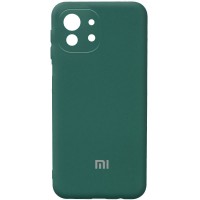 Чехол Silicone Cover Full Camera (AA) для Xiaomi Mi 11 Lite Зелений (24024)