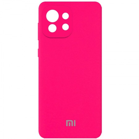 Чехол Silicone Cover Full Camera (AA) для Xiaomi Mi 11 Lite Розовый (21653)