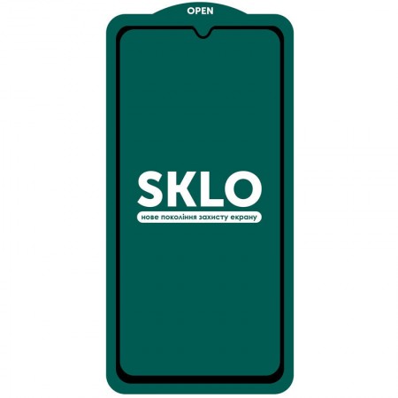 Защитное стекло SKLO 5D (full glue) (тех.пак) для Samsung Galaxy A22 4G / M32 Черный (21901)