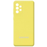 Чехол Silicone Cover Full Camera (AA) для Samsung Galaxy A52 4G / A52 5G Жовтий (21778)