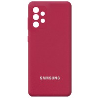 Чехол Silicone Cover Full Camera (AA) для Samsung Galaxy A52 4G / A52 5G Червоний (24044)