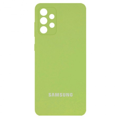 Чехол Silicone Cover Full Camera (AA) для Samsung Galaxy A52 4G / A52 5G Мятный (24045)