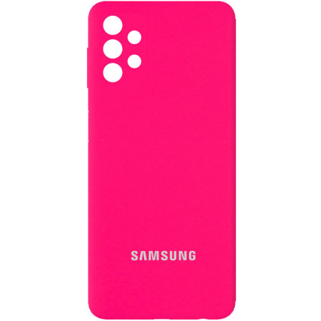 Чехол Silicone Cover Full Camera (AA) для Samsung Galaxy A52 4G / A52 5G Рожевий (21782)