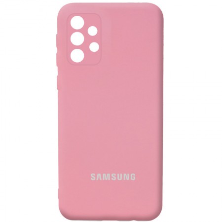 Чехол Silicone Cover Full Camera (AA) для Samsung Galaxy A52 4G / A52 5G Розовый (21783)