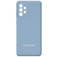 Чехол Silicone Cover Full Camera (AA) для Samsung Galaxy A52 4G / A52 5G Блакитний (21777)