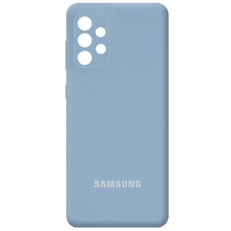 Чехол Silicone Cover Full Camera (AA) для Samsung Galaxy A52 4G / A52 5G Голубой (21777)