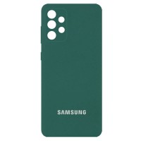 Чехол Silicone Cover Full Camera (AA) для Samsung Galaxy A72 4G / A72 5G Зелёный (21789)