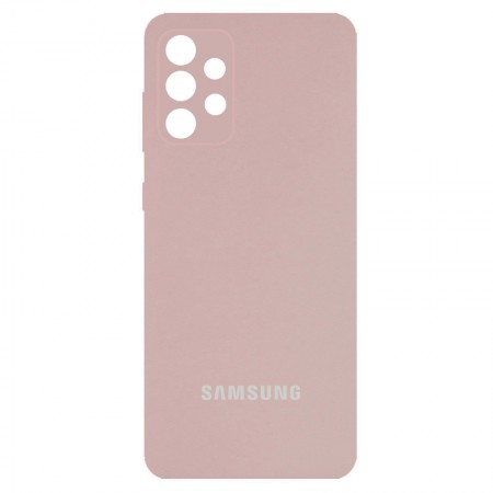 Чехол Silicone Cover Full Camera (AA) для Samsung Galaxy A72 4G / A72 5G Рожевий (21791)