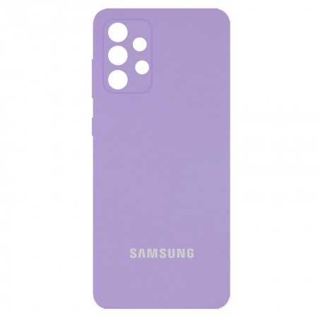 Чехол Silicone Cover Full Camera (AA) для Samsung Galaxy A72 4G / A72 5G Бузковий (21794)