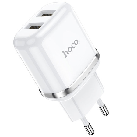 МЗП Hoco N4 (2USB/2.4A) Білий (37707)